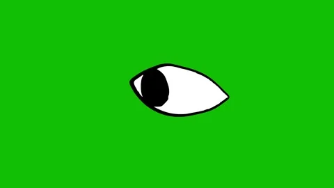 Animated Hand-drawn white eye close. Bli... | Stock Video | Pond5