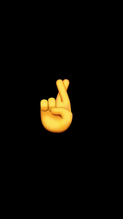 Animated hand gesture expressing hope or wish Stock Footage 329406337