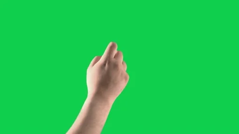 Animated hand gesture on green screen perfect for presentations explainer Stock Footage 309101976