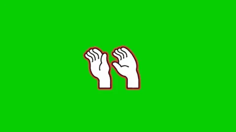 Animated Hand Gesture Icon Pack Stock Footage 340537445