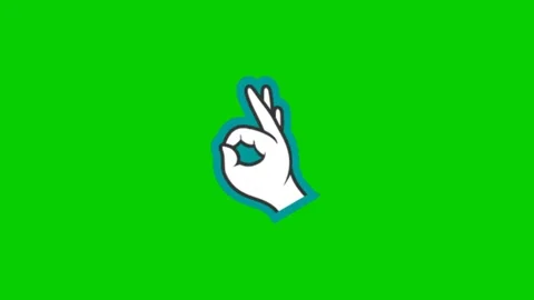 Animated Hand Gesture Icon Pack Stock Footage 340537447