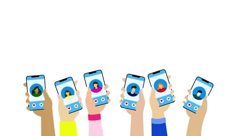 Animated hand picking up phone call Stock Footage 299773441