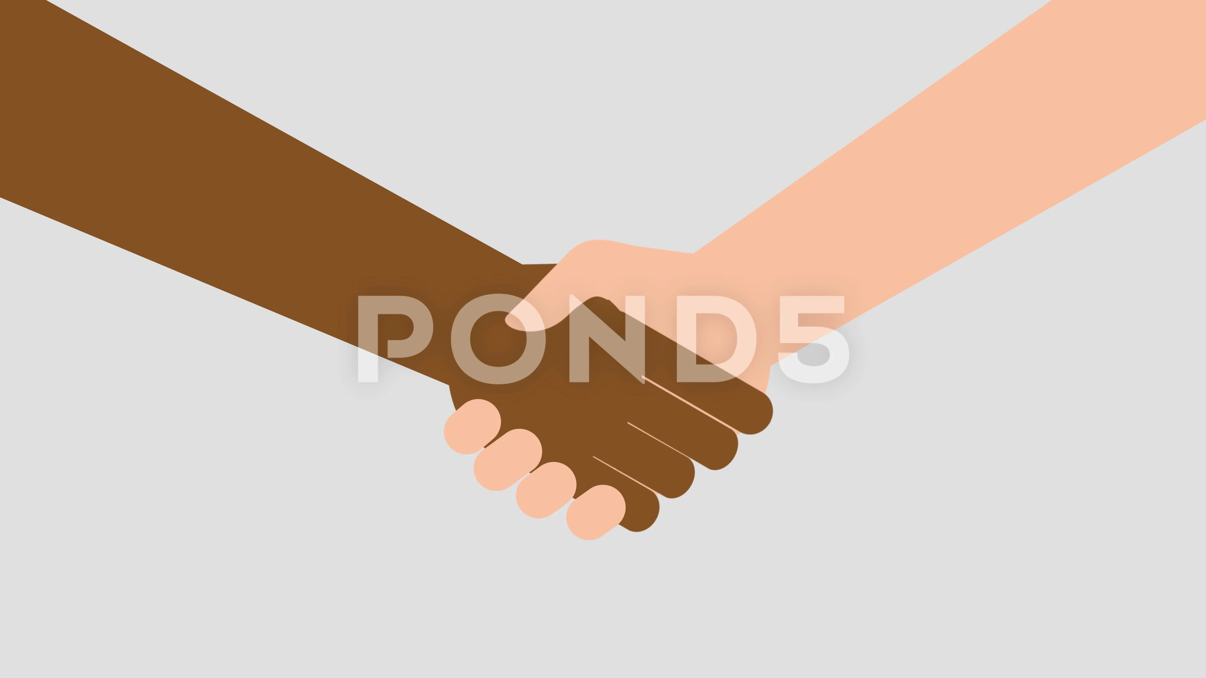 Animated hand shaking - bare arms | Stock Video | Pond5
