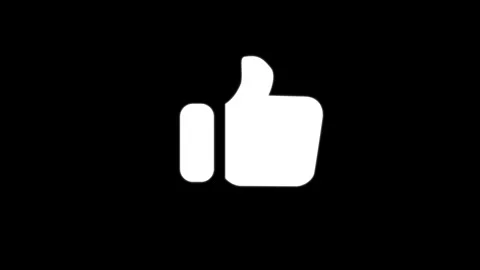 Animated Hand thumb up symbol like icon. Perfect for social media reactions. 스톡 동영상 335700215