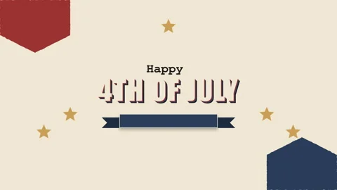 Animated Happy 4th of July Independence Day. Видео 336003363