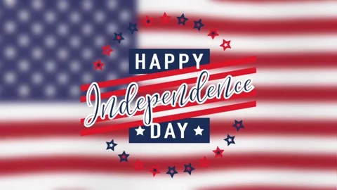 Animated happy independence day Stock Footage 336765331