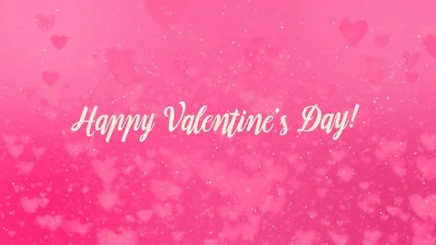 Animated Happy Valentines day text greeting Stock Footage 101229045