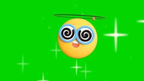 Animated headache and green screen Stock Footage 242818384