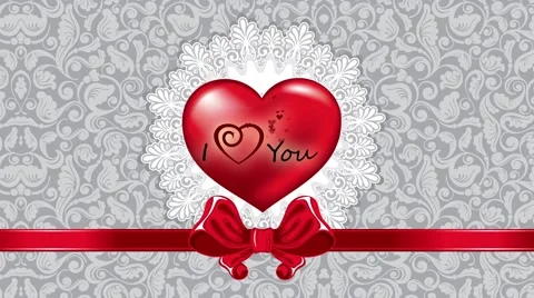 Animated heart background Video stock 51442488