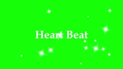 Animated heart beat text overlay with centered horizontally against vibrant Video stock 338390021