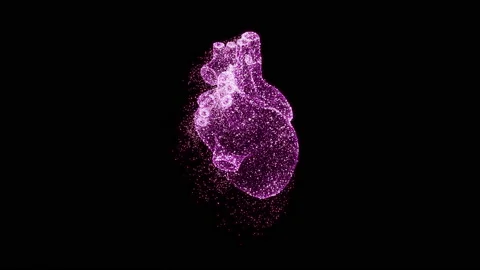 Animated Heart Beating. Stock Footage 201793093