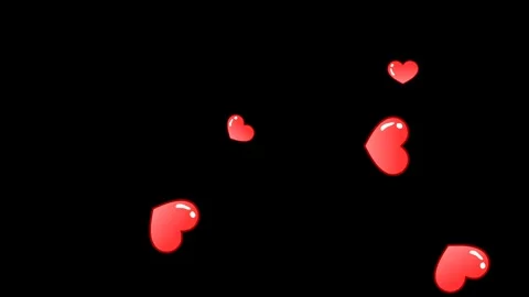 Animated Heart Blown by the Wind Stock Footage 278342026