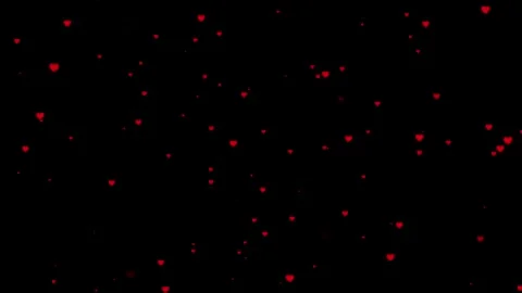Animated heart icon particle loop with glowing effects and subtle movement Stock Footage 319514582