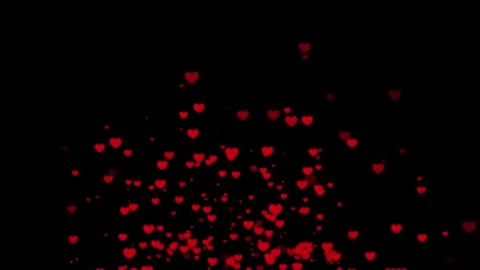 Animated heart icon particle loop with subtle glow effect and soft background Stock Footage 319514584