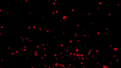 Animated heart icon particle loop with glowing effects and subtle movement Stock Footage 319514585