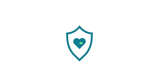 Animated Heart icon technology concept Stock Footage 263046132