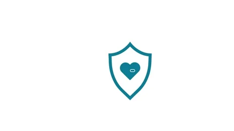Animated heart icon technology concept Stock Footage 263046154