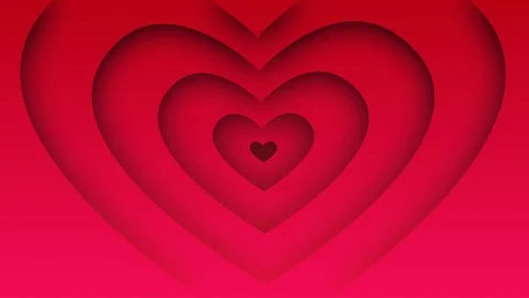 Animated heart loop background, ideal footage for romantic moments and for Stock Footage 122914142