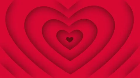 Animated heart loop background, ideal footage for romantic moments and for Stock Illustration