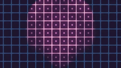 Animated Heart Network Node Graphic Seamless Loop Stock Footage 342780784