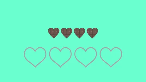 Animated heart pattern background with soft colors Stock Footage 327064918