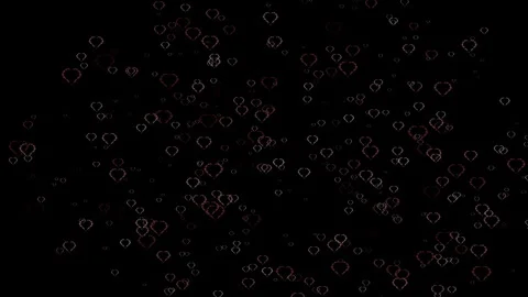 Animated heart pattern background with soft colors Video stock 327064967