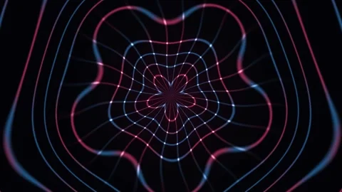 Animated Heart Waveform Overlay Seamless Loop Stock Footage 342722063