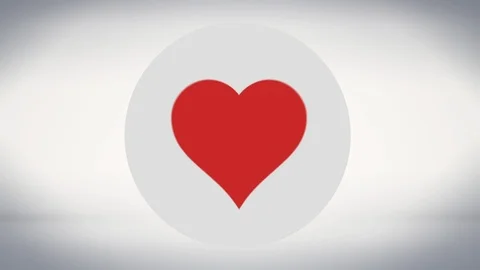 Animated Heartbeat Pulse, Love Heart Sym... | Stock Video | Pond5