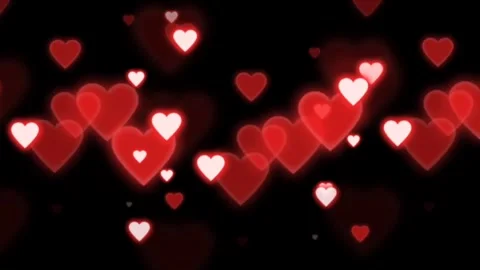 Animated hearts for background Stock Footage 262663490