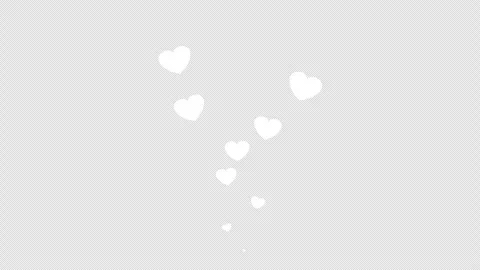 Animated hearts fly from bottom to top. 動画素材 267950287