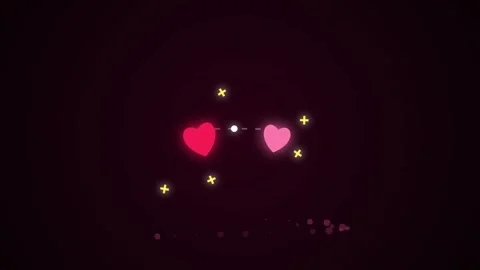 Animated Hearts Motion Graphics Background Elements Stock Footage 347014736