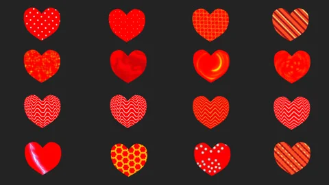 Animated Hearts Pack | Save Time on Romantic Motion Design | AE Template Stock After Effects