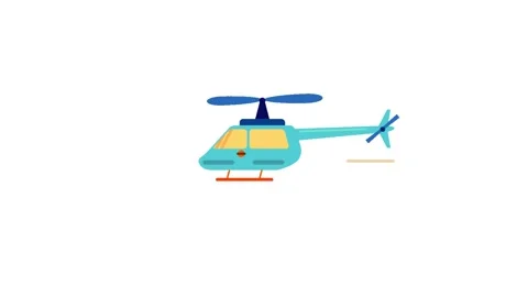 Animated Helicopter icon background, logo symbol, social media Stock Footage 260124083