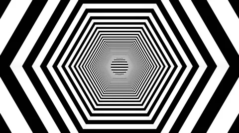 Animated Hexagon Stripe Stock Footage 50379422