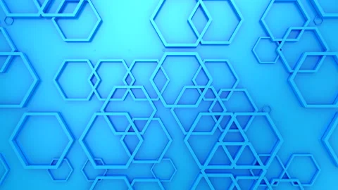 Animated Hexagons Background Stock Footage 146263042