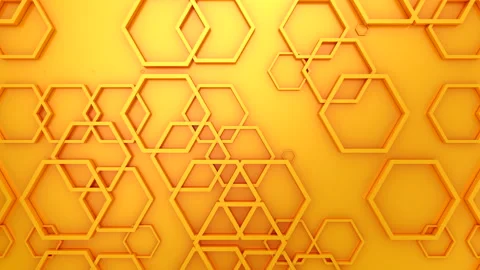 Animated Hexagons Background Stock Footage 146311599