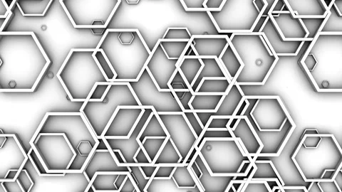 Animated Hexagons Background Stock Footage 148925386