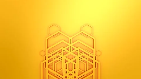 Animated Hexagons Background Stock Footage 154639329