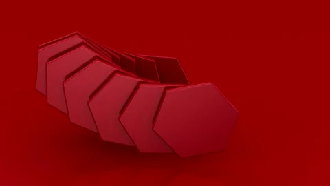 Animated Hexagons Background Stock Footage 155986630
