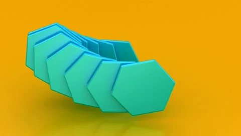 Animated Hexagons Background Stock Footage 155986712