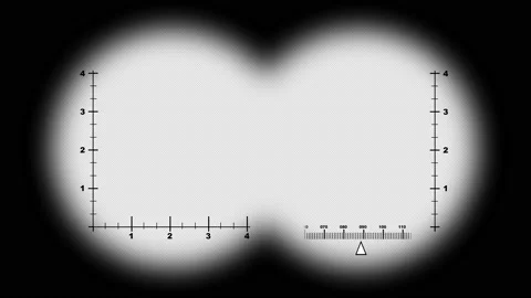 Animated high-tech binoculars with alpha channel Video stock 219699260