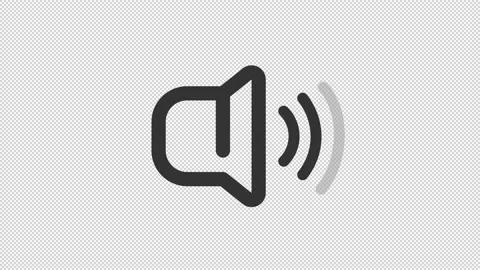 Animated high volume line ui icon | Stock Video | Pond5