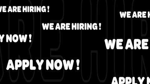Animated Hiring Announcement Stock Footage 254432115
