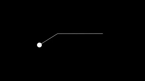 Animated hitch style tech HUD With dot blink animation. Video stock 336080605