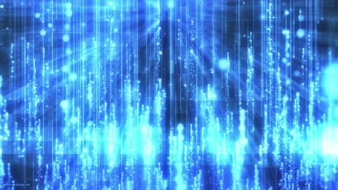 Animated Holographic Particle Background Stock Footage 311475489