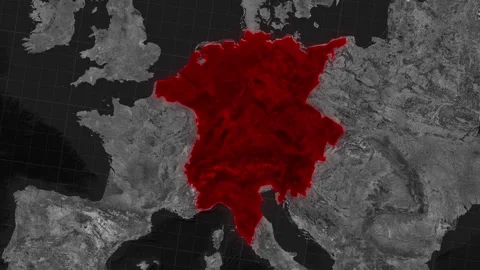 Animated Holy Roman Empire Map 1279 AD Stock Footage 325366743