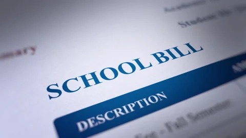 Animated Home School Bill Stock Footage 246914863