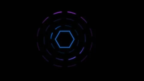 Animated Honeycomb Loading Indicator for UI Design Stock Footage 343387611