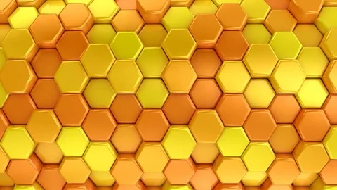 Animated Honeycombs Changes Color Stock Footage 73757465