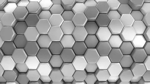 Animated Honeycombs Changes Color Stock Footage 73757932